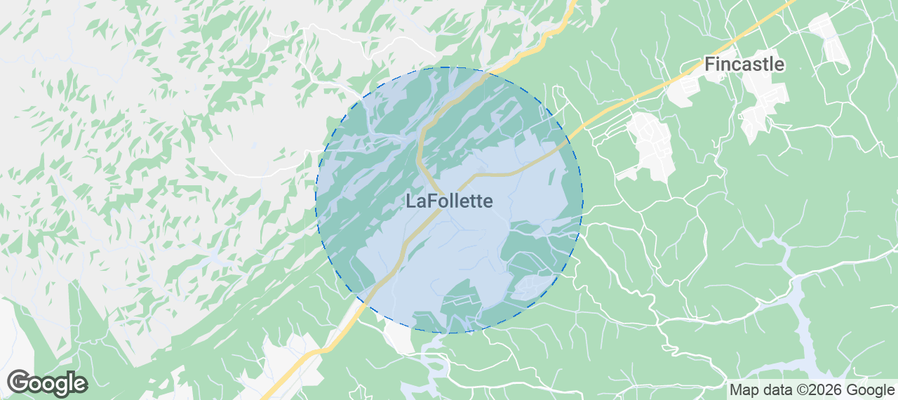 La Follette Airbnb map